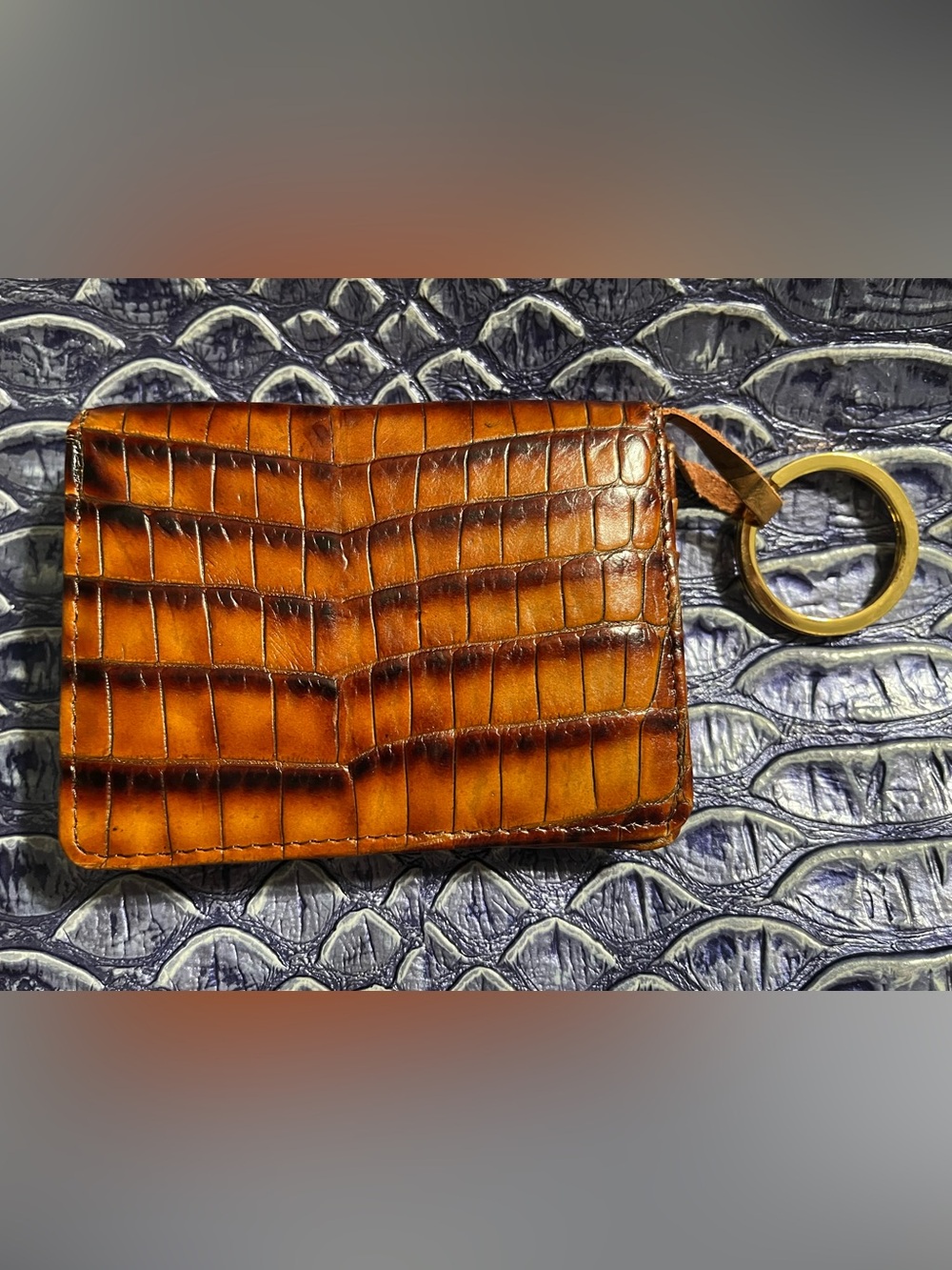 Brahmin Mini vintage Keyring wallet